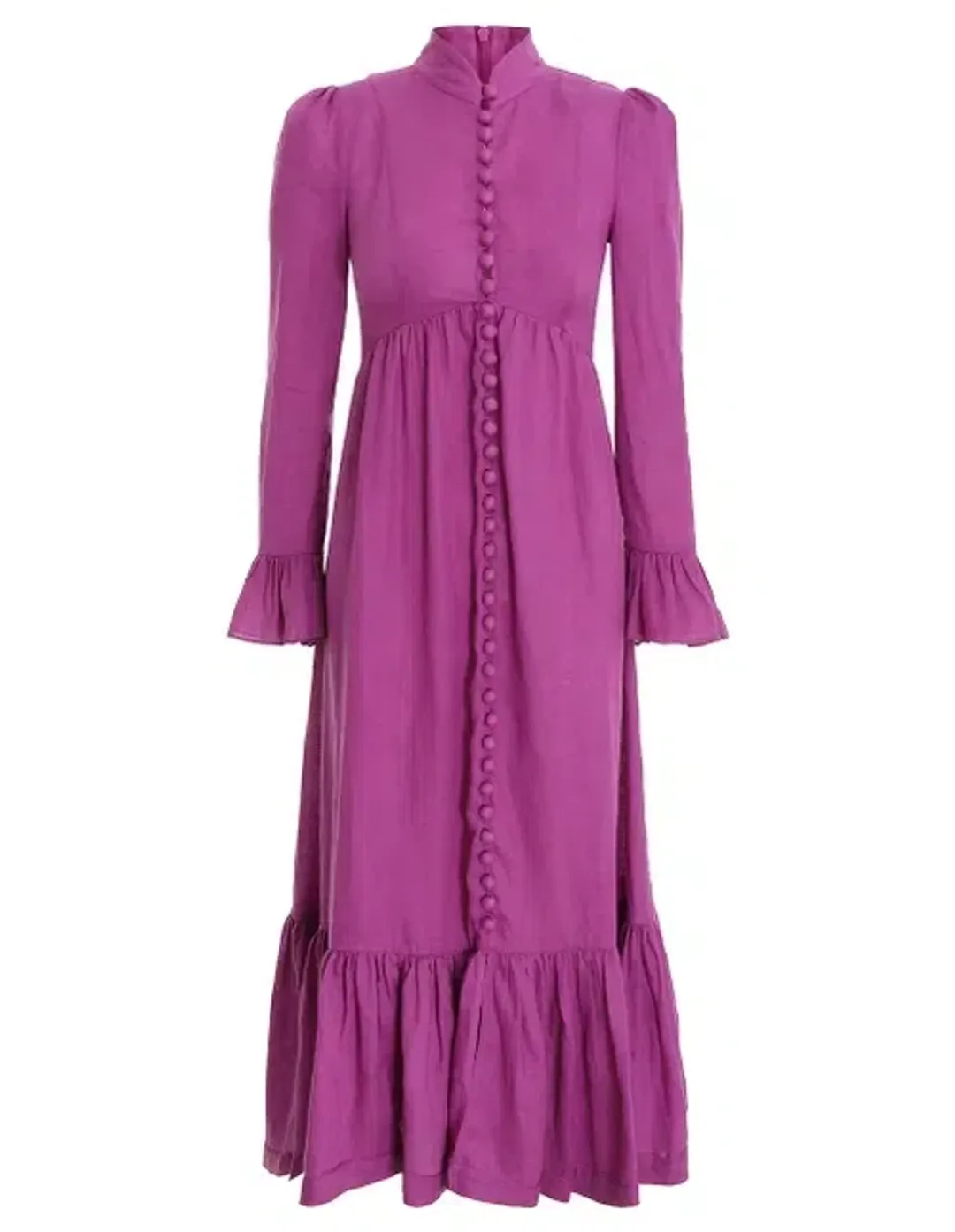 Zimmermann Lola Midi Dress Purple Size 2/Au 12 for rent on The Volte - main image