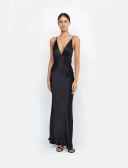 Bec & Bridge Moon Dance V Maxi Dress Black Size 10 for rent on The Volte - image 1