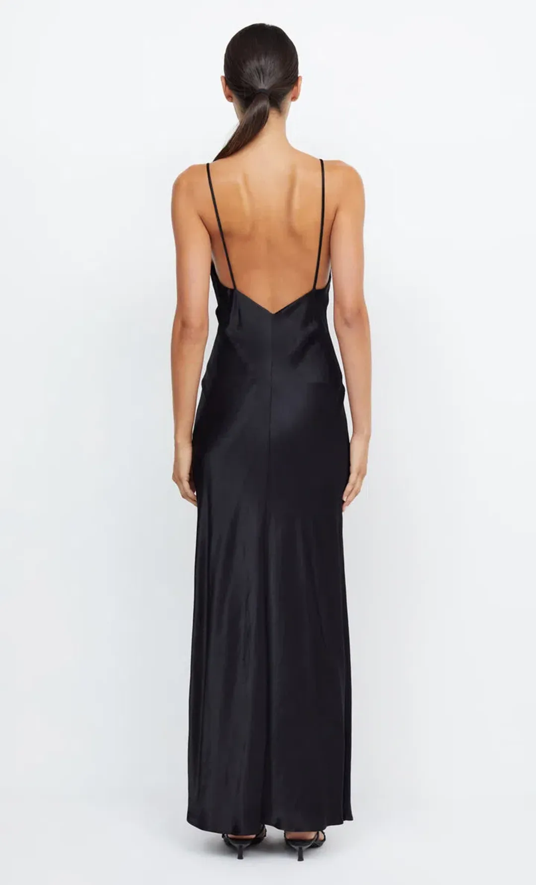Bec & Bridge Moon Dance V Maxi Dress Black Size 10 for rent on The Volte - main image