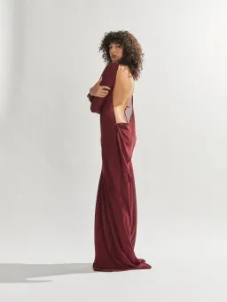 One Mile Maxine Set Burgundy Size 10 for rent on The Volte - image 4