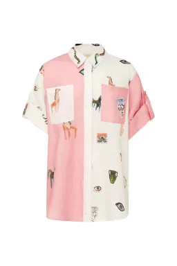 Alemais Cleo Shirt Pink Size AU 12 for rent on The Volte - image 4
