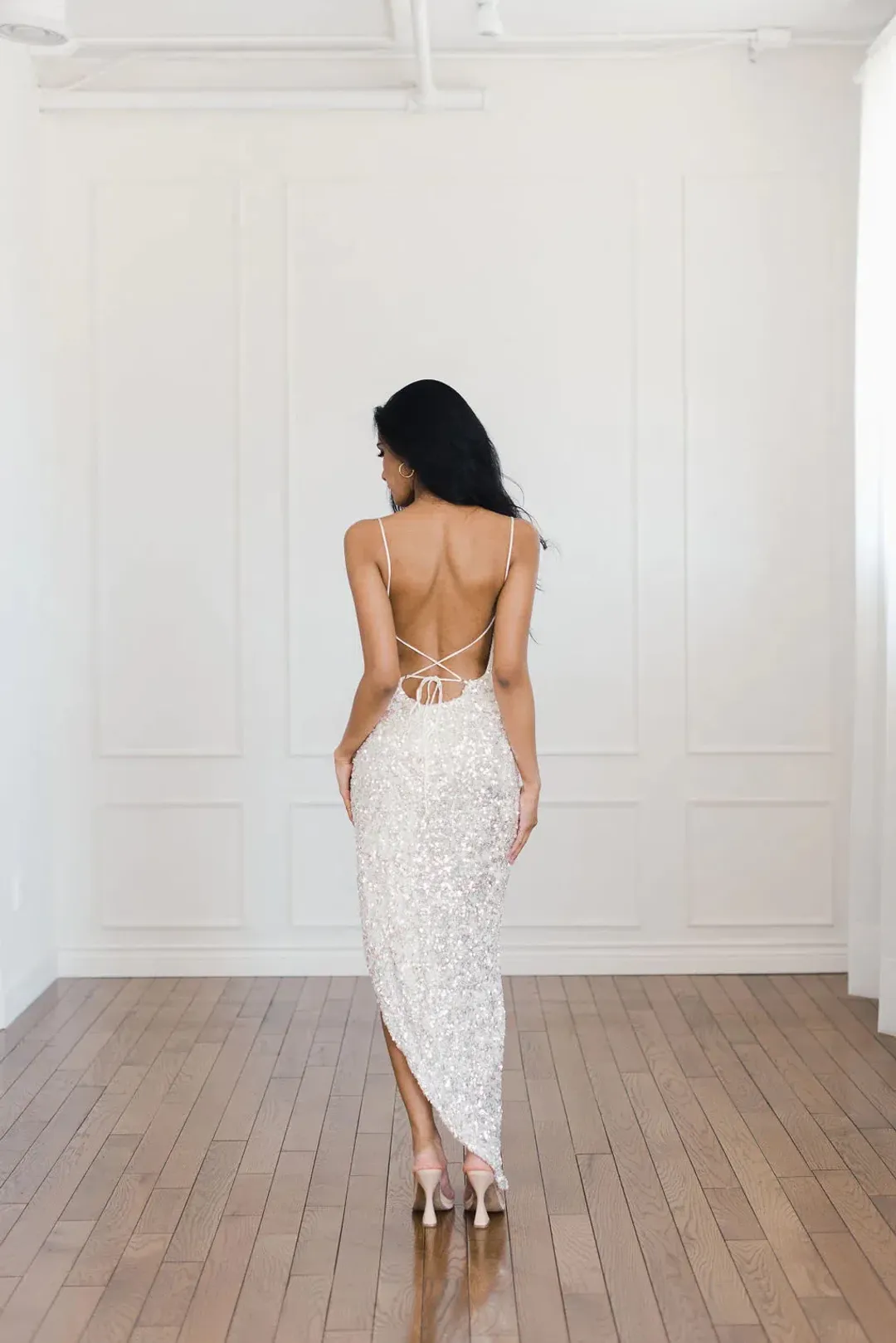 Winona Asha Asymmetrical Midi White Size AU 10 for rent on The Volte - main image