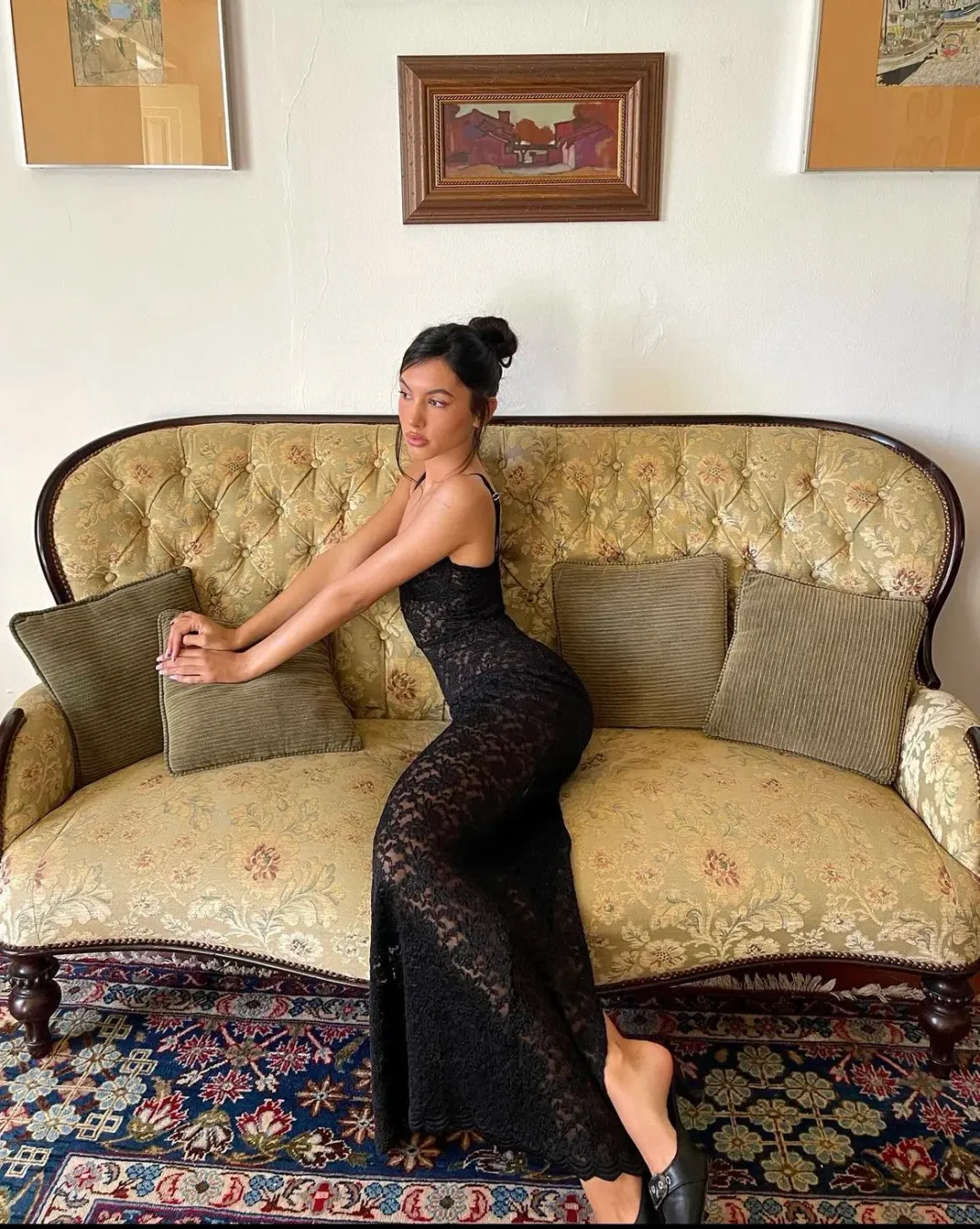 Arcina Ori Margot Dress Black Size M / AU 10 for rent on The Volte - main image