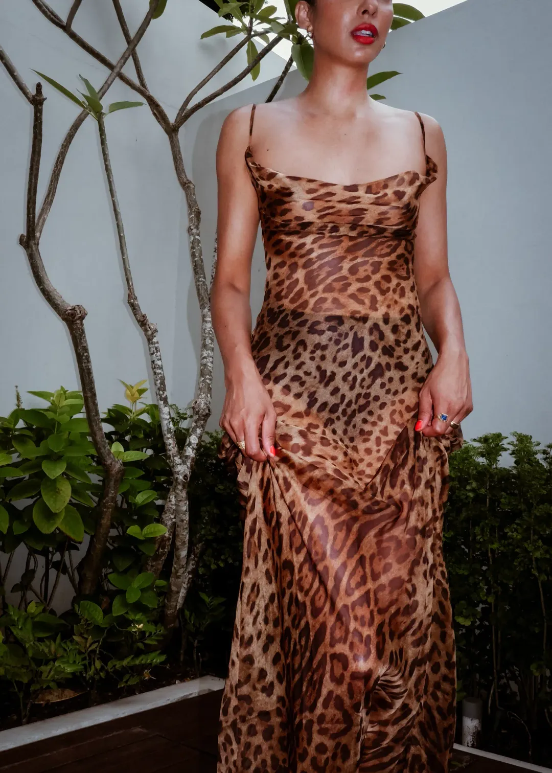 Rat & Boa Valentina Maxi Dress Brown Size AU 6 for rent on The Volte - main image