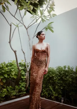 Rat & Boa Valentina Maxi Dress Brown Size AU 6 for rent on The Volte - image 3