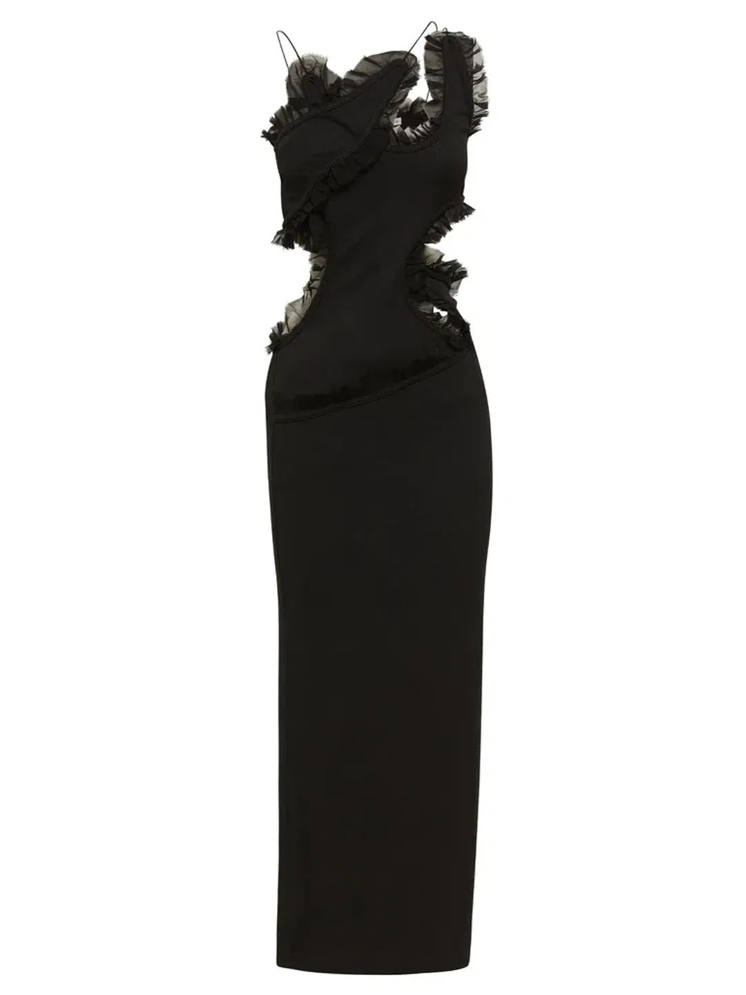 Christopher Esber Carina Interlinked Dress Black Size AU 12 for rent on The Volte - main image