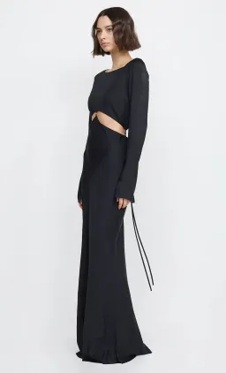 Bec & Bridge Diamond Days Long Sleeve Cut Out Maxi Dress Black Size AU 10 / M for rent on The Volte - image 2