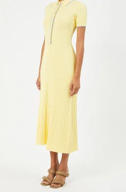 Anna Quan Penelope Midi Dress in Lemon Size 6 for rent on The Volte - image 2