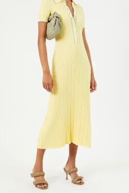 Anna Quan Penelope Midi Dress in Lemon Size 6 for rent on The Volte - image 1