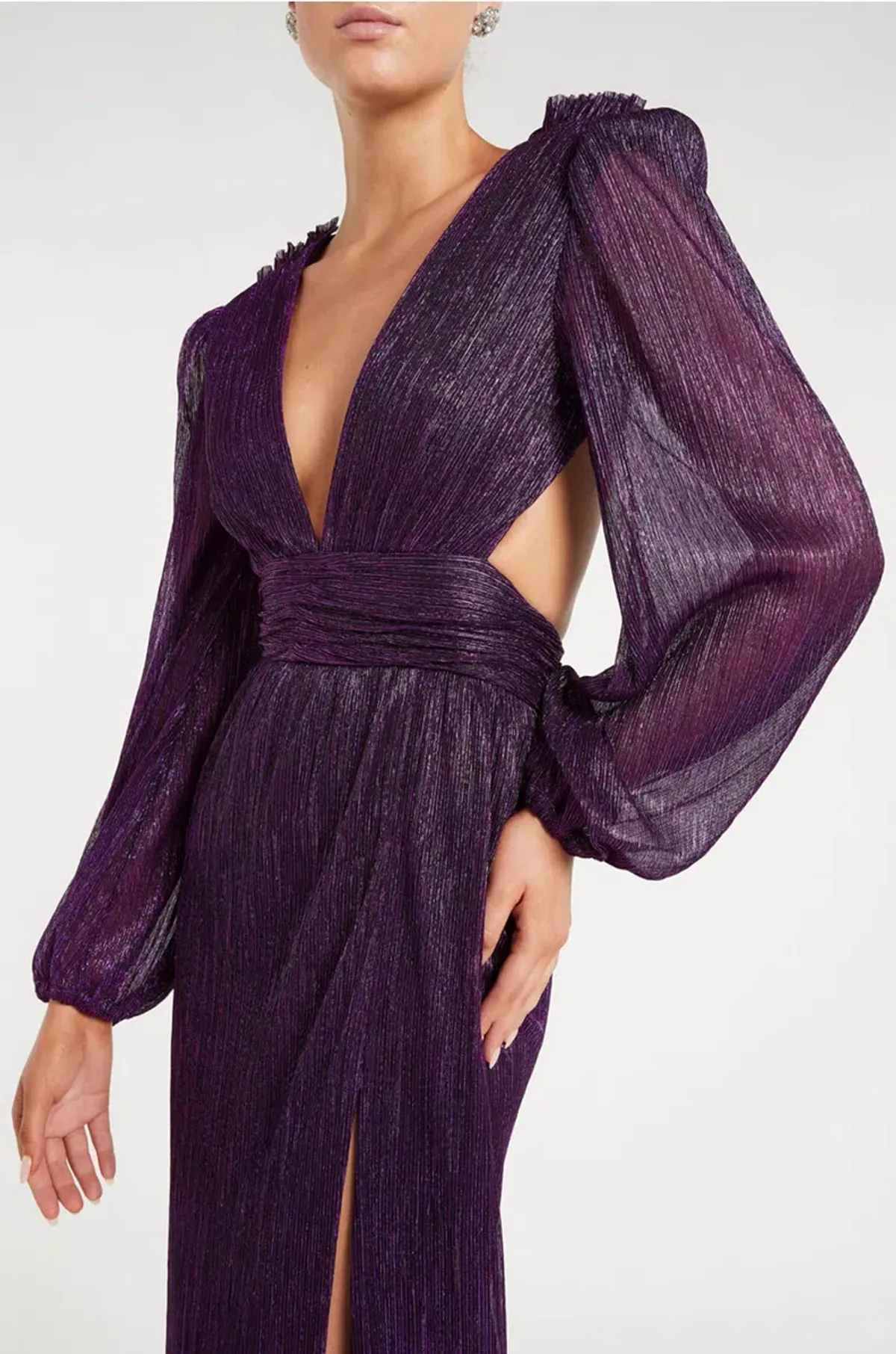 Rebecca Vallance Leonie Maxi Dress Purple Size 8 - Image 4