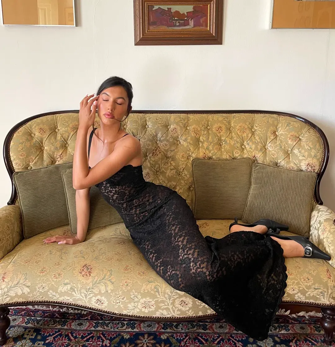 Arcina Ori Margot Dress Black Size 6 for rent on The Volte - main image