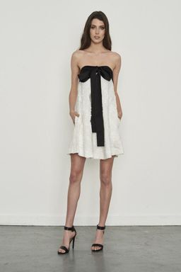 Zimmermann Winsome Suspend Bow Mini Dress Pearl Size 0 / AU 8 for rent on The Volte - image 4