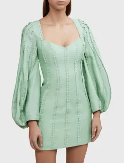 Acler Duxbury Dress Green Foam Size 10 for rent on The Volte - image 1