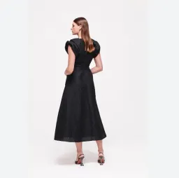 Rachel Gilbert Sophy Midi Dress in Black Size AU 12 for rent on The Volte - image 2