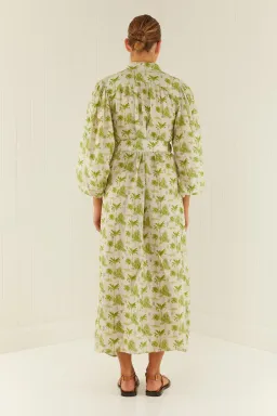 Palm Noosa Noddy Dress Green Palms Print Green Size AU 10 for rent on The Volte - image 3