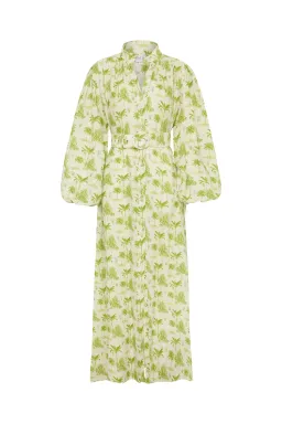 Palm Noosa Noddy Dress Green Palms Print Green Size AU 10 for rent on The Volte - image 6