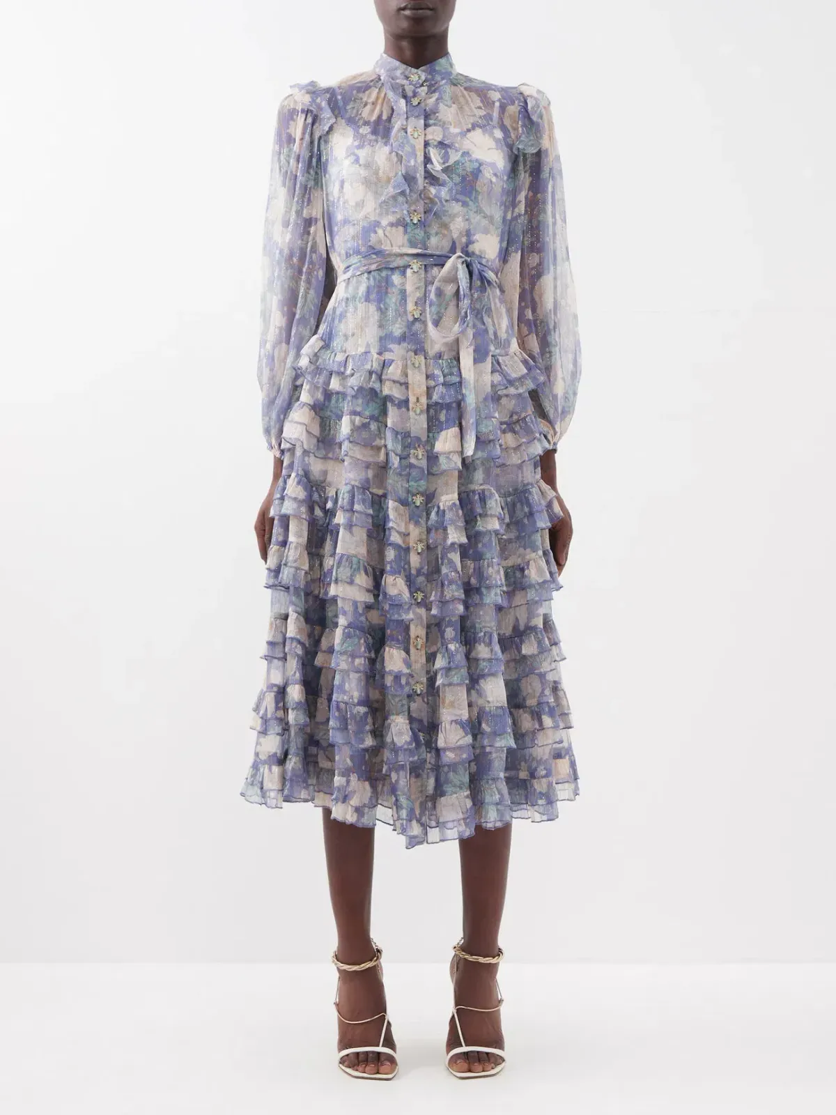 Zimmermann Scallop Cosmic Midi Blue Size 3 / AU 14 - Image 1