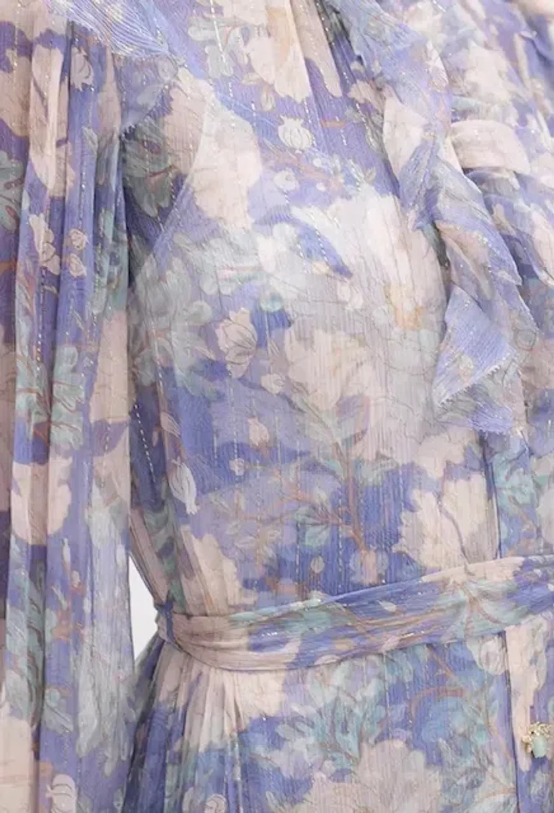 Zimmermann Scallop Cosmic Midi Blue Size 3 / AU 14 for rent on The Volte - main image