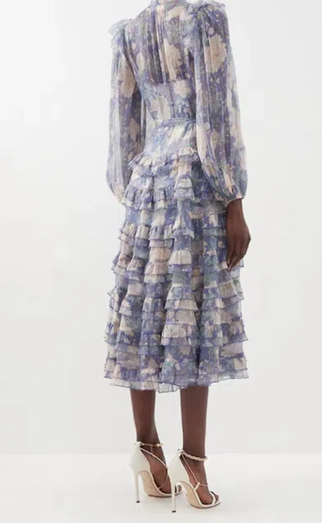 Zimmermann Scallop Cosmic Midi Blue Size 3 / AU 14 for rent on The Volte - main image