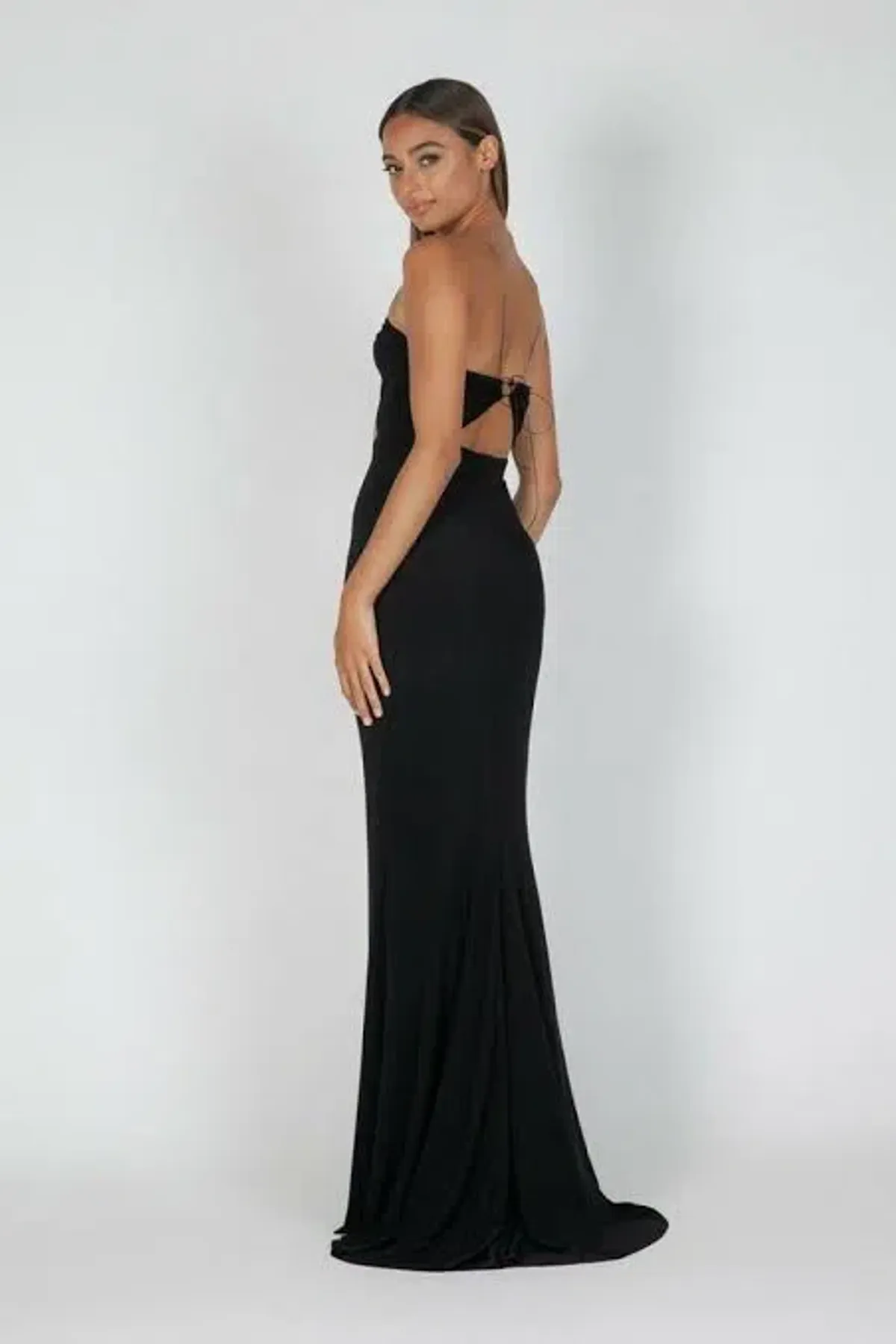 Natalia Rolt Cher Gown Black Size AU 8 - Image 2