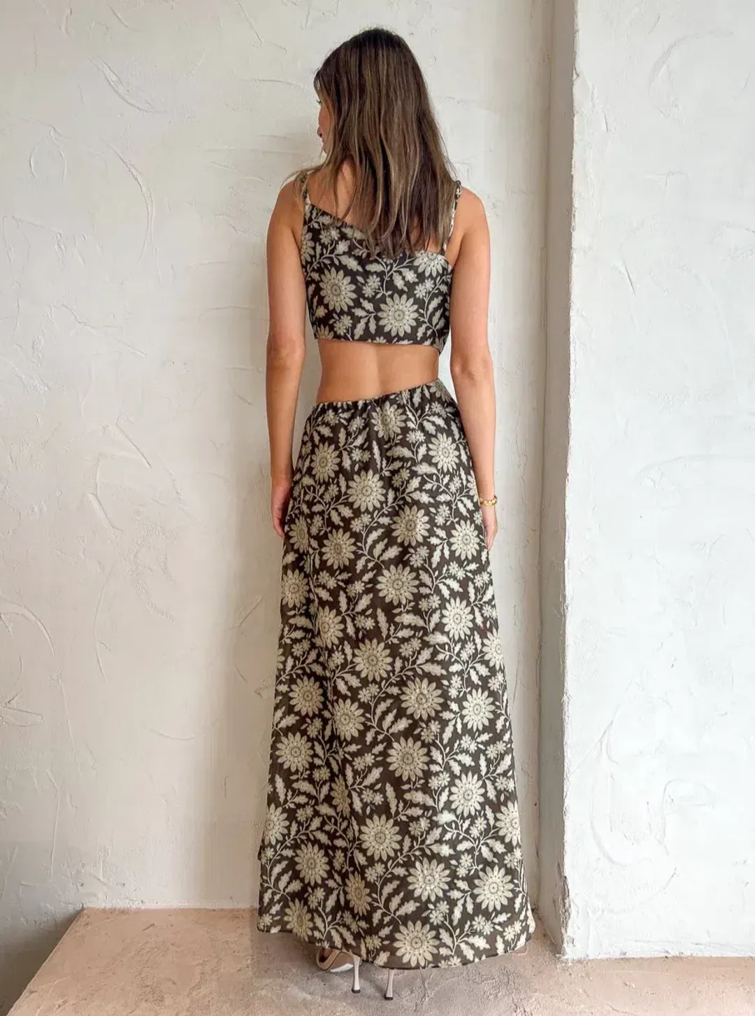 Sir the Label Xanita Asymmetrical Cut Out Dress Floral Size 2/AU 10 for rent on The Volte - main image