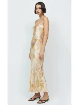 Bec & Bridge Dusty Palms Strapless Maxi Dress Print Size AU 6 for rent on The Volte - image 2