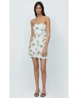 Bec & Bridge Giselle Strapless Mini Dress Ivory Floral Size AU 6 for rent on The Volte - image 2