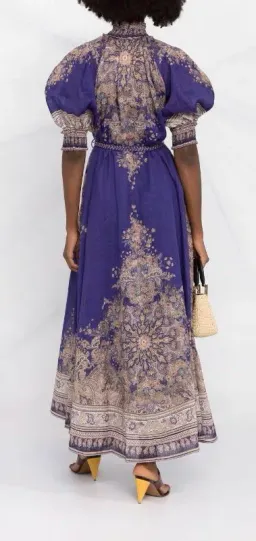 Zimmermann Anneke Swing Dress Indigo Size 3 / Au 14 for rent on The Volte - image 3