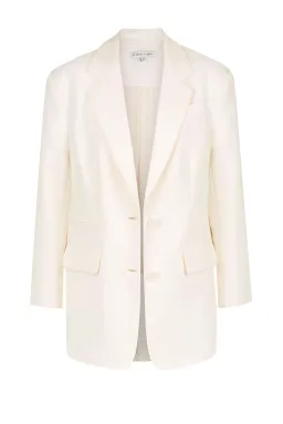 Shona Joy Irena Oversized Blazer Cream Size 10 for rent on The Volte - image 3
