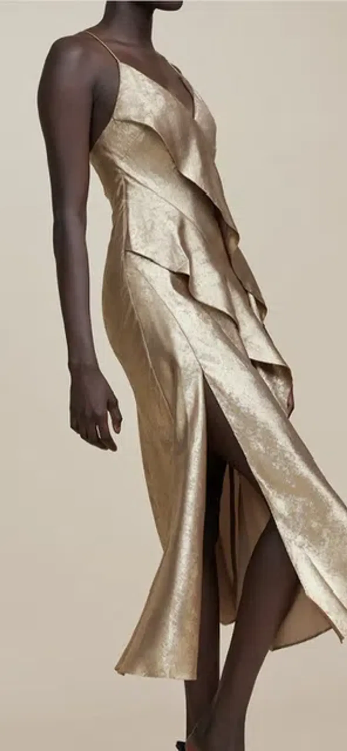 Acler Queensbridge Dress Gold Size 10 - Image 2