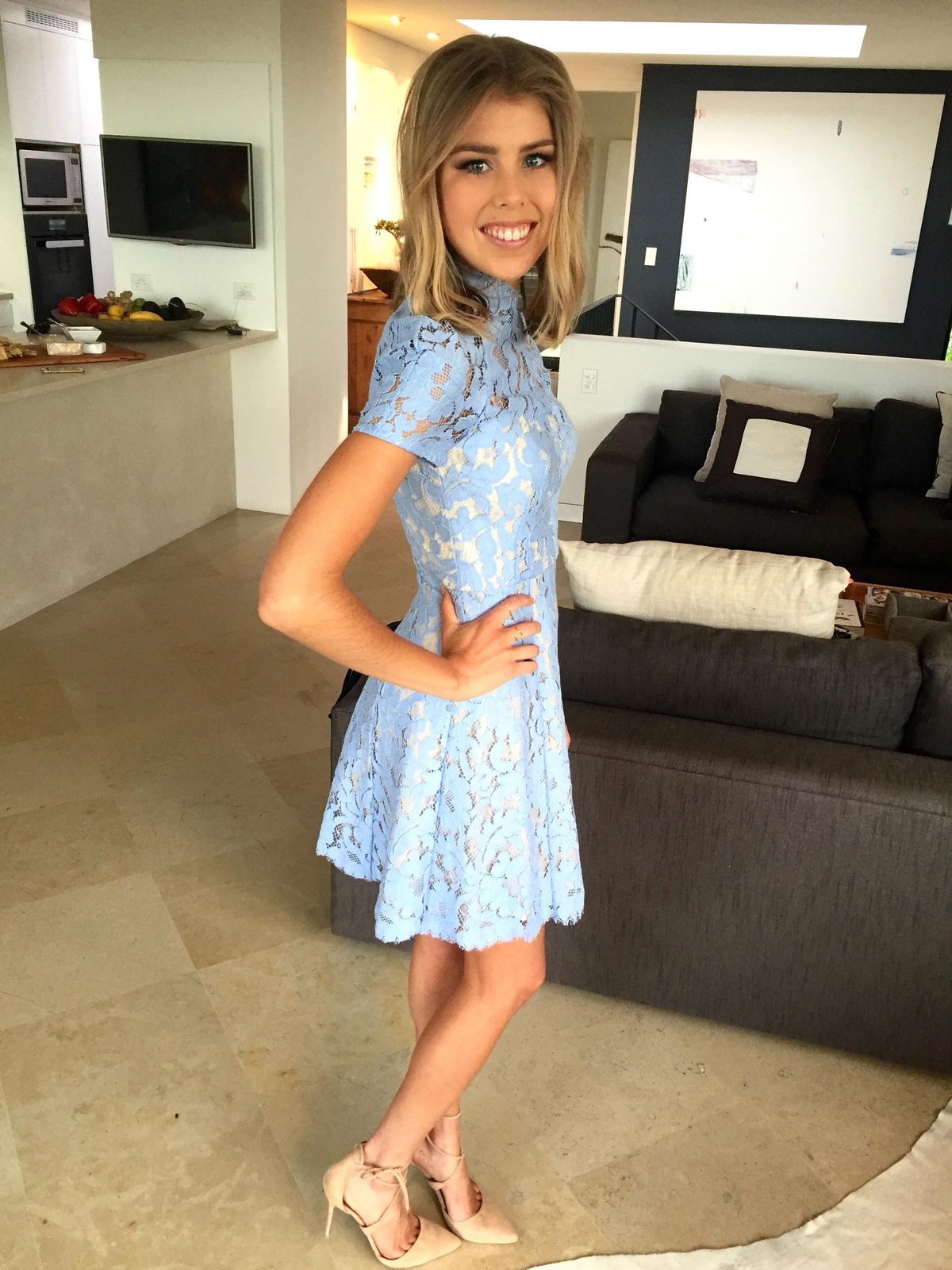 Lover Warrior Lace Mini Dress size 6 for rent on The Volte - main image