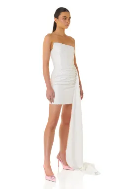 Eliya the Label Kamilla Dress White Sequin Size XL/Au 14 for rent on The Volte - image 2
