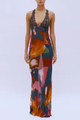 Rat & Boa Paola Floral Maxi Dress Multi Size M / AU 10 for rent on The Volte - image 2