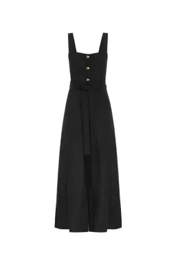 Aje Sunpointe Linen Jumpsuit Black Size 8 for rent on The Volte - image 3