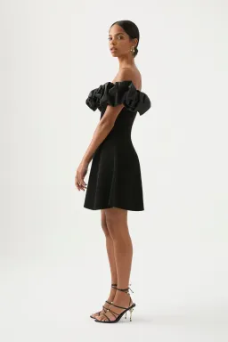 Aje Eldora Mini Dress Black Size 8 for rent on The Volte - image 2