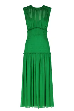 Shona Joy Malina Round Neck Midi Dress Tree Green Size 14 for rent on The Volte - image 3