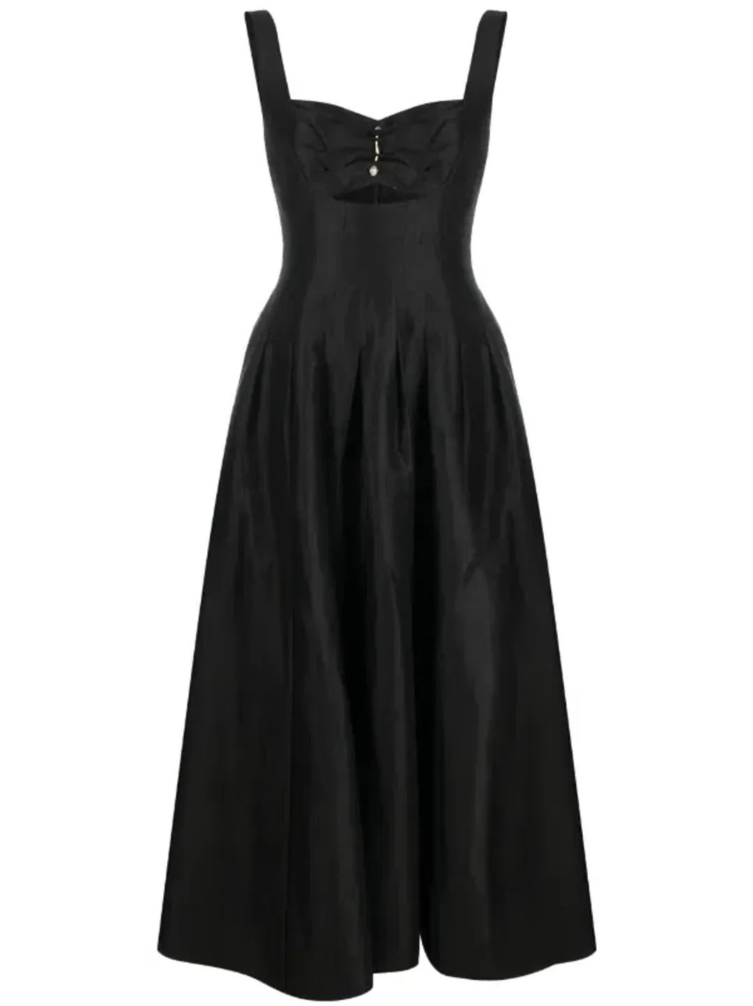Aje Divinity Pearl Pin Midi Dress Black Size 14 for rent on The Volte - main image