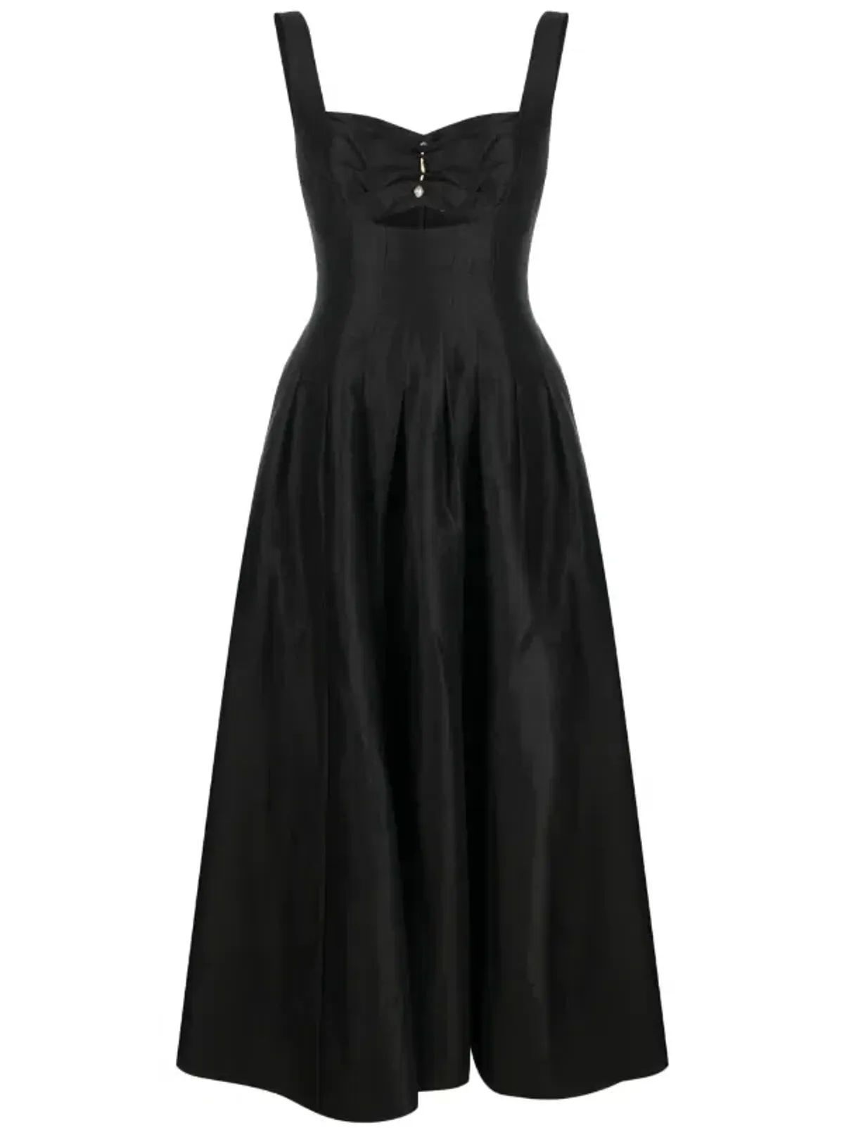 Aje Divinity Pearl Pin Midi Dress Black Size 14 - Image 3