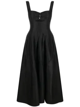 Aje Divinity Pearl Pin Midi Dress Black Size 14 for rent on The Volte - image 3