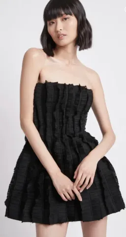 Aje Hybrid Sleeveless Mini Dress Black Size 8 for rent on The Volte - image 2