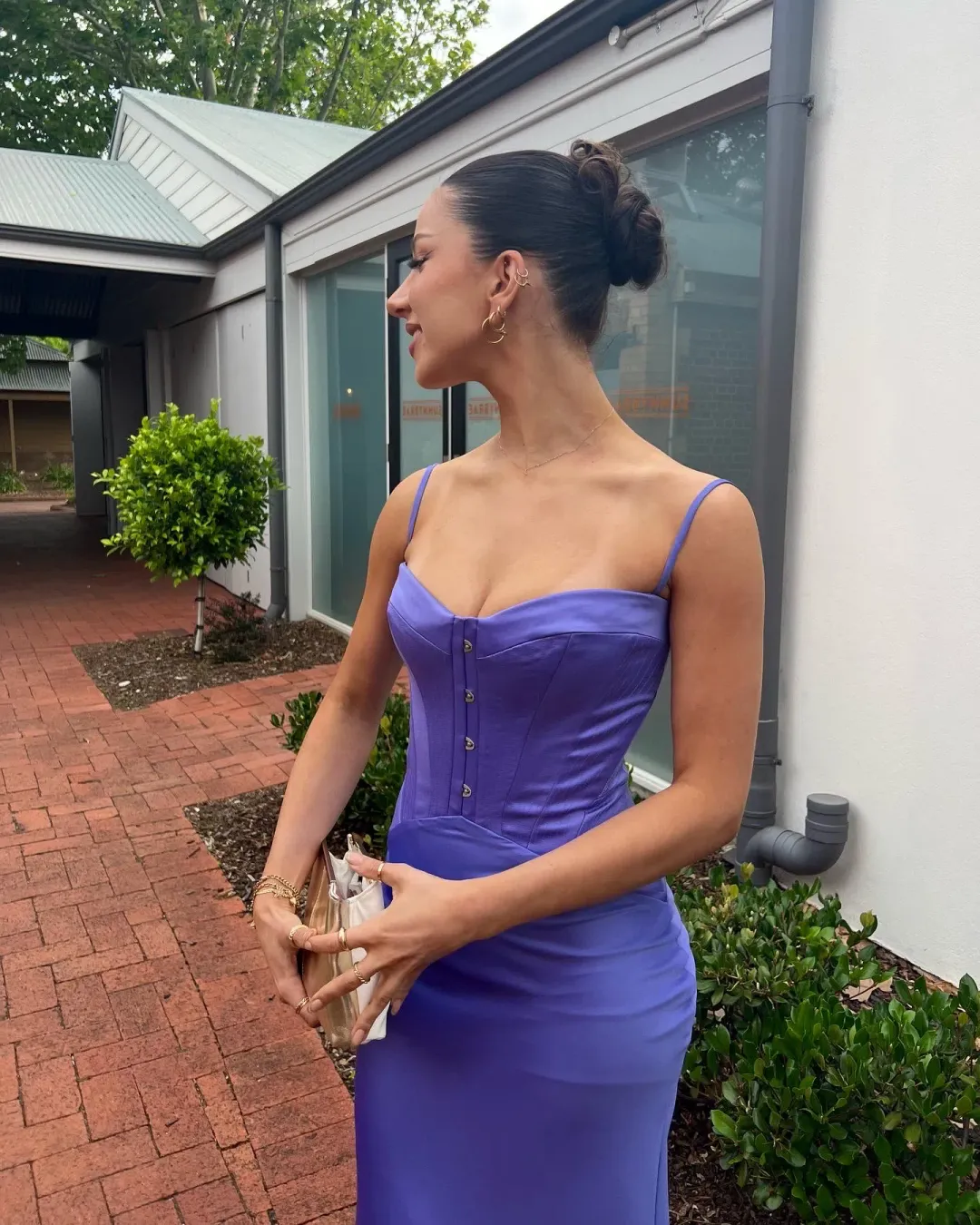 House Of CB Imogen Midi Dress Periwinkle Purple Size S / AU 8 for rent on The Volte - main image