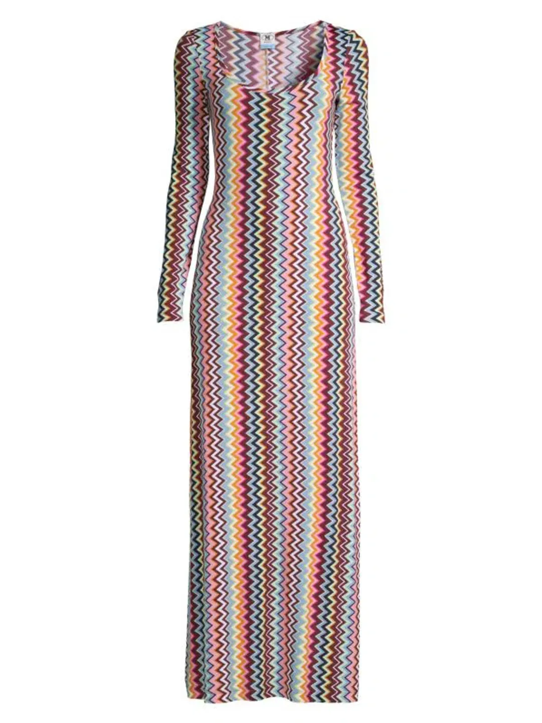 Missoni Zig Zag Long Sleeve Maxi Dress Multi Size M / Au 10 for rent on The Volte - main image