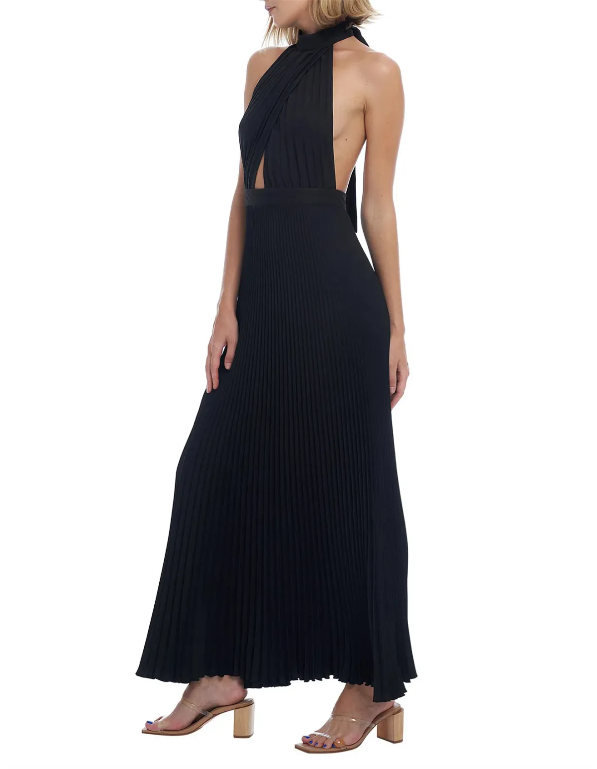 L'Idee Renaissance Gown Black Size 10 - Image 7