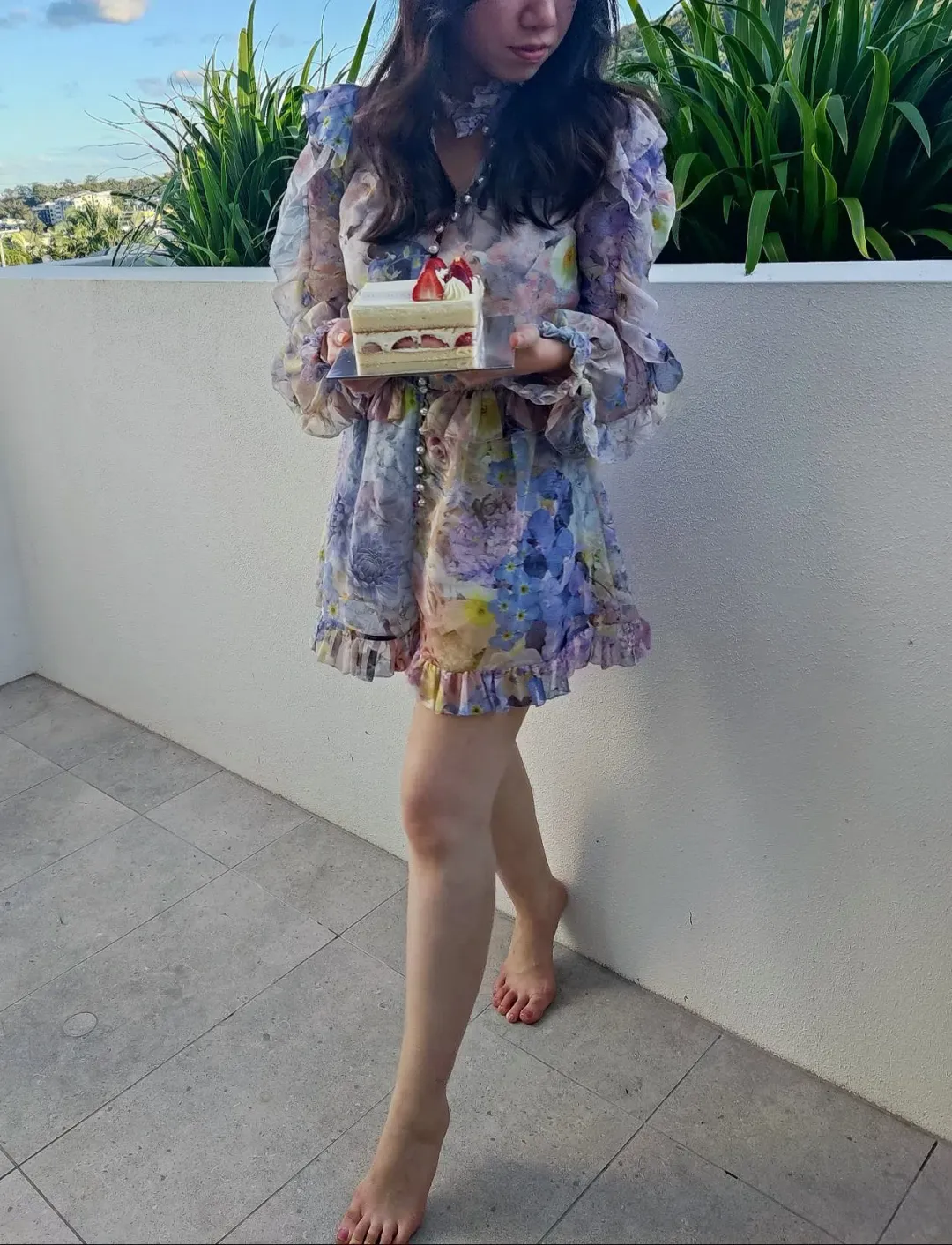 Zimmermann Rhythmic Ruffle Playsuit Size 0/AU 8 for rent on The Volte - main image