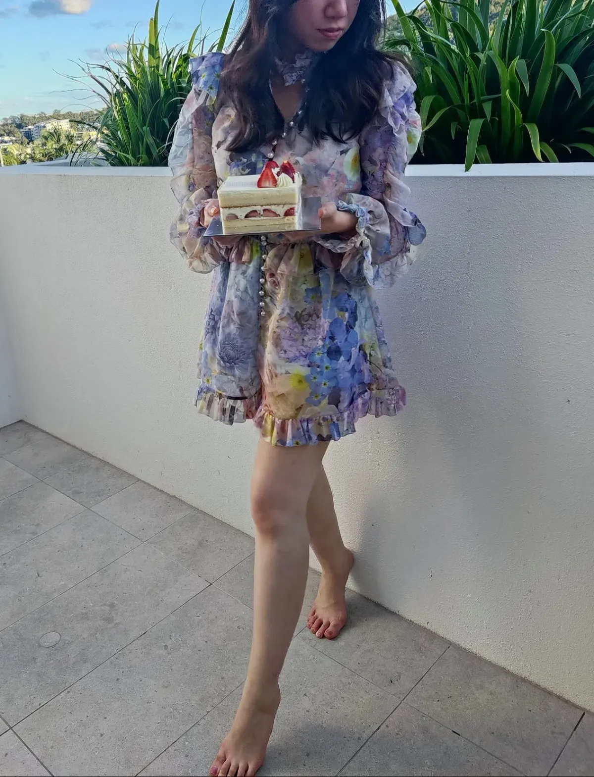 Zimmermann Rhythmic Ruffle Playsuit Size 0/AU 8 - Image 4