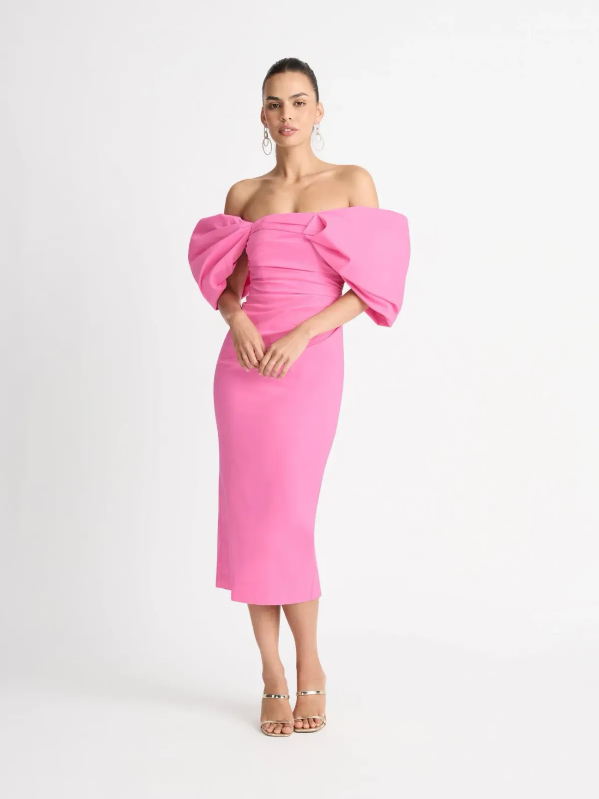 Sheike Ever After Midi Dress Pink Size 8 - Image 1