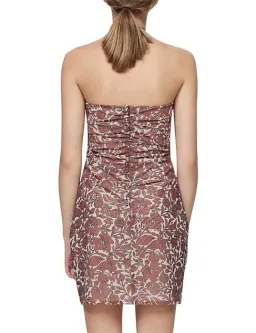 Bec & Bridge Priya Strapless Mini Dress Hibiscus Print Size 8 for rent on The Volte - image 3