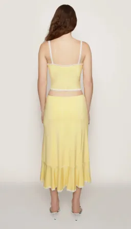 Danielle Guizio Dainty Lace Set Yellow Size 8 for rent on The Volte - image 2