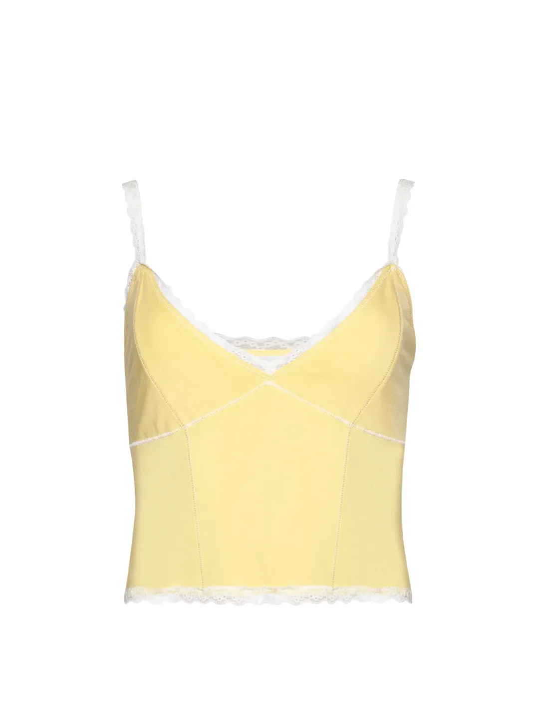 Danielle Guizio Dainty Lace Set Yellow Size 8 for rent on The Volte - main image
