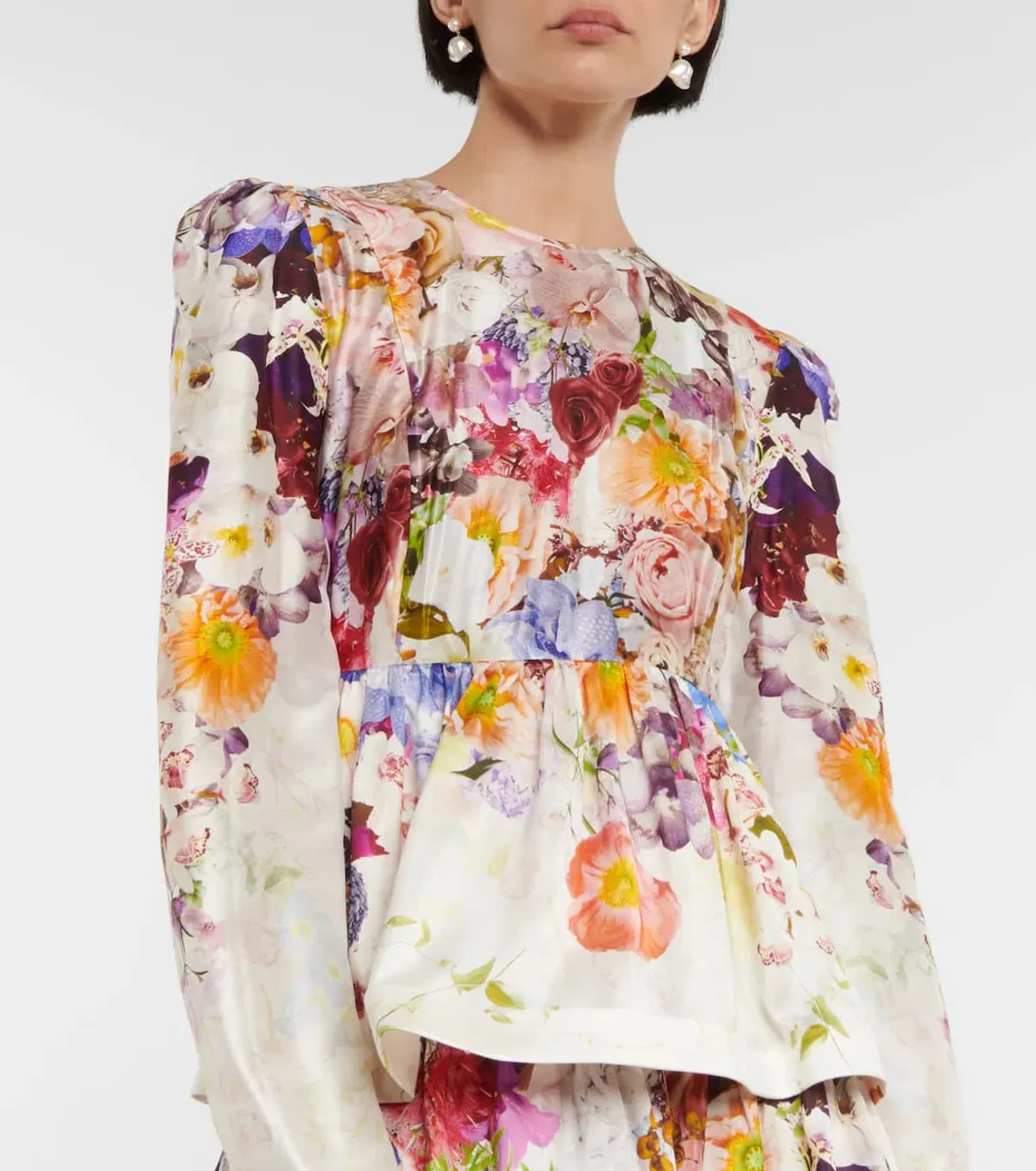 Zimmermann Prima Tiered Floral Midi-Dress Multi Floral Size 4/Au 16 - Image 2